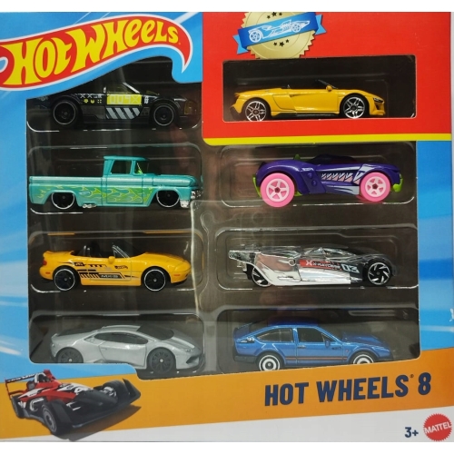 HOT WHEELS 8 PAK AUTA ZESTAW POJAZDÓW HPV78-NO719 LIMITOWANA EDYCJA 8 SZTUK