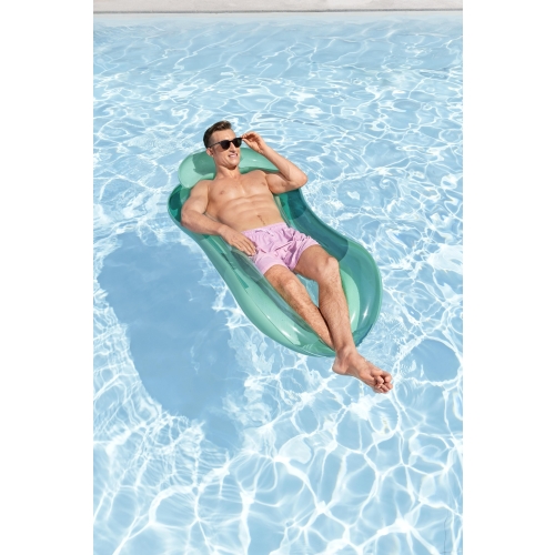 Nadmuchiwany materac leżak HydroLuxe Lounge 160x84cm 90kg Bestway 43103 BLU