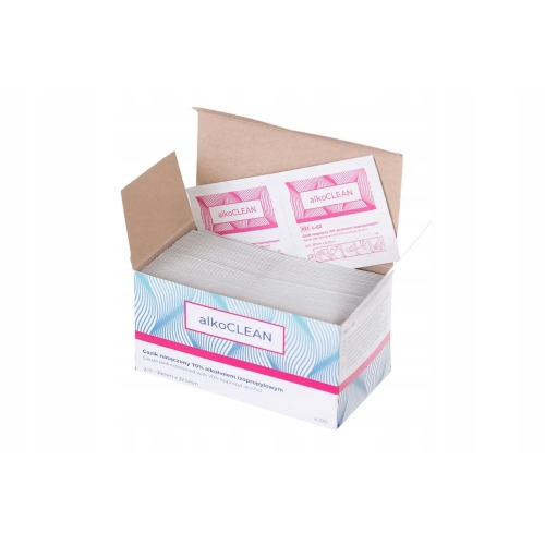 Jednorazowe Gaziki do dezynfekcji ciała rąk UROMED 70% alkoholu 100 SZTUK