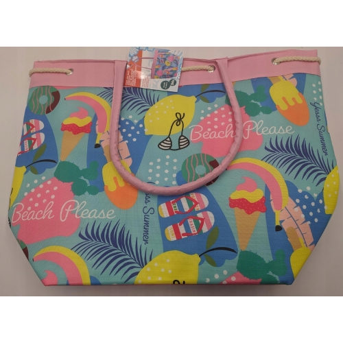 TORBA PLAŻOWA TERMICZNA PIKNIK PLAŻA BIWAK 50 x 40 x 20 cm 24L RÓŻOWA PINK