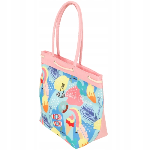 TORBA PLAŻOWA TERMICZNA PIKNIK PLAŻA BIWAK 50 x 40 x 20 cm 24L RÓŻOWA PINK