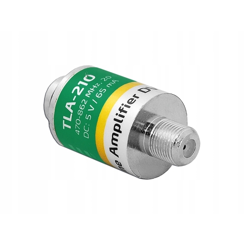 Wzmacniacz antenowy DVBT DVB-T 470-862 MHz 20 dB 65mA 5V DSE TLA210 TLA-210
