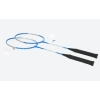 Badminton 2 rakiety 2 x Lotka + pokrowiec Slazenger Dunlop Srebrno błękitne