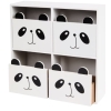 KOMODA DLA DZIECI NA BIURKO SZAFKA NA SPINKI OZDOBY SKARBY BIAŁA PANDA 27cm