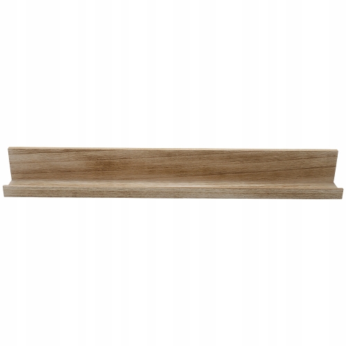PÓŁKA DREWNIANA MDF NA ZDJĘCIA DEKORACYJNA BRĄZOWA 58 X 6 X 6,8 CM 629