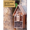 DOMEK hotel BUDKA lęgowa OWADÓW motyli karmnik naturalne drewno xxl 37 cm