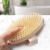 Bambusowa szczotka do kąpieli mycia pleców pod prysznic długa 38 x 10 cm