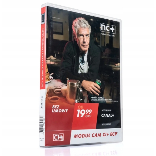 Moduł CAM 4K CI+ TNK Canal+ pakiet prepaid EXTRA 12 miesięcy Bez Umowy ECP