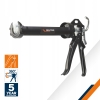 Pistolet do silikonu wyciskacz tub masy uszczelniającej Dexter Czarny 360°