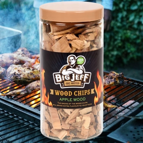 Wióry drzewne Big Jeff zrębki zapachowe grillowanie wędzenie APPLE WOOD