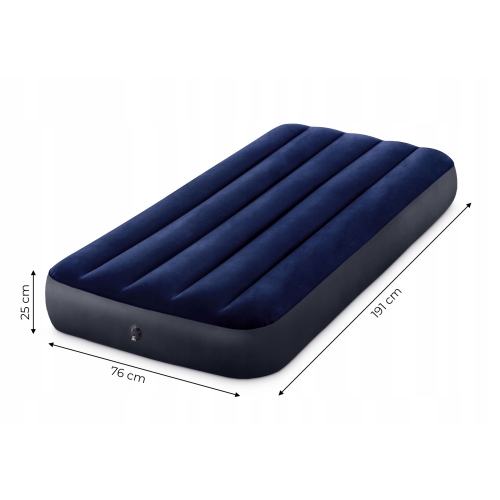 Materac dmuchany 191x76x25 cm jednoosobowy INTEX 64756