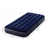 Materac 1 osobowy na biwak plaża wyjazd Intex 191 x 76 x 25 cm niebieski
