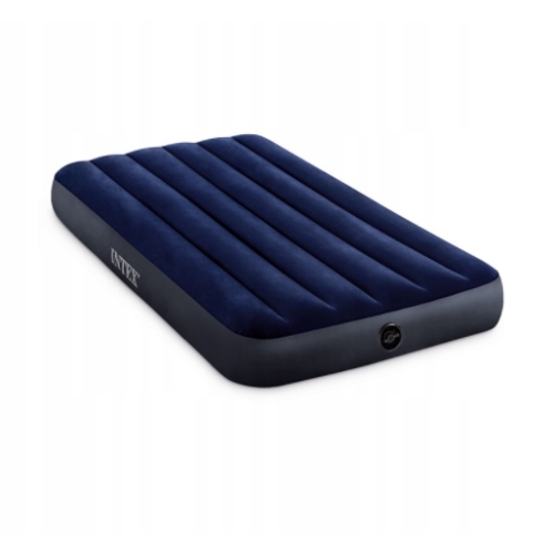 Materac 1 osobowy na biwak plaża wyjazd Intex 191 x 76 x 25 cm niebieski