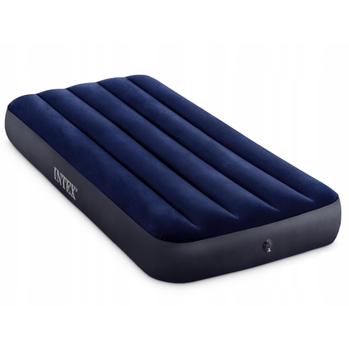 Materac 1 osobowy na biwak plaża wyjazd Intex 191 x 76 x 25 cm niebieski