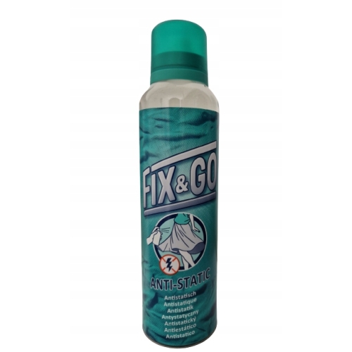 Spray antystatyczny do ubrań działa w 2 minuty Butla 200 ml Fix&Go GREEN