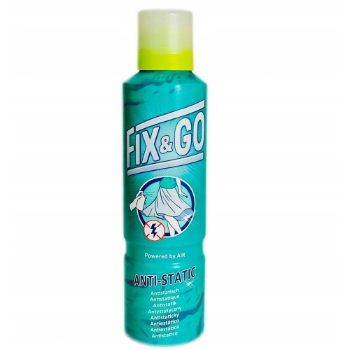 Spray antystatyczny do ubrań działa w 2 minuty Butla 200 ml Fix&Go GREEN