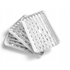 Tacki aluminiowe na Grill prostokątne BBQ piekarnik 34 x 23 x 2,5 cm 3 szt