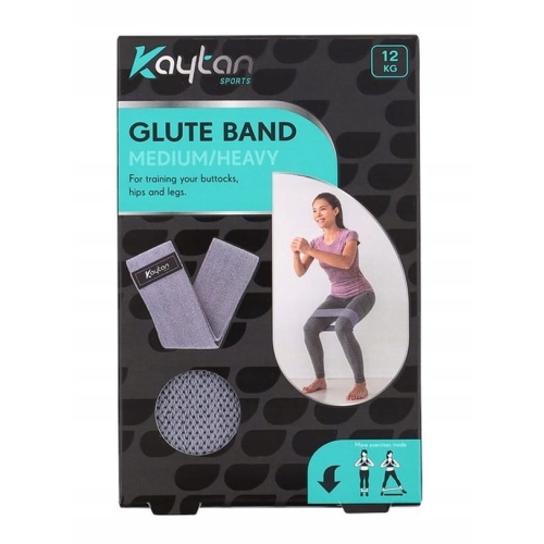 Taśma oporowa do treningu Kaytan opór Średni/ciężki Guma 60 cm 12 KG AU5641