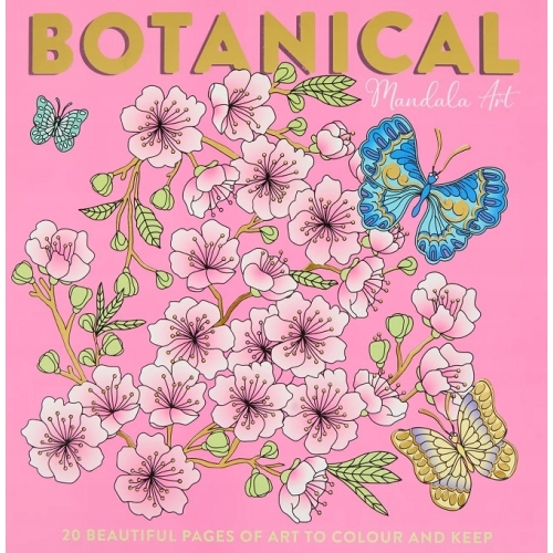 Kolorowanka Antystresowa MANDALA ART 20 grubych twardych kart BOTANICAL