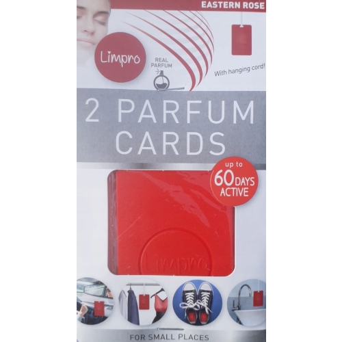 Zawieszka karta perfumowana Limpro 2 sztuki 16g zapach kwiatowy auto dom
