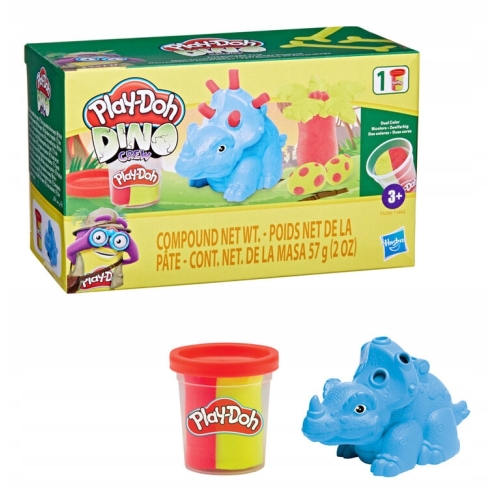Ciastolina Play-Doh Dinozaur Crew Triceratops + 1 tuba masy 57 gram F3602A