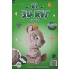 FIGURKA ZRÓB TO SAM SKLEJ POMALUJ KARTON XL 3D KIT KIDS KINGDOM DIY KOALA