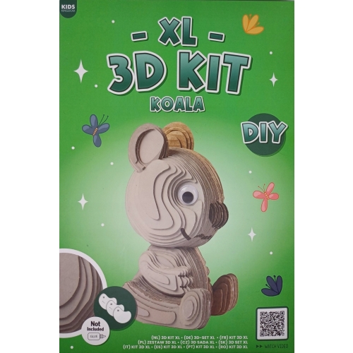 FIGURKA ZRÓB TO SAM SKLEJ POMALUJ KARTON XL 3D KIT KIDS KINGDOM DIY KOALA