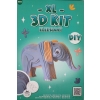 FIGURKA ZRÓB TO SAM SKLEJ POMALUJ KARTON XL 3D KIT KIDS KINGDOM DIY SŁOŃ
