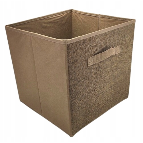 Składane pudełko organizer kosz wkład do szafy regału 30x30 cm CIEMNY BRĄZ