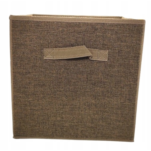 Składane pudełko organizer kosz wkład do szafy regału 30x30 cm CIEMNY BRĄZ