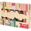 WASHI TAPE TAŚMY NAKLEJKI DEKORACJE SCRAPBOOKING ZESTAW 50szt x 4m CZERWONE
