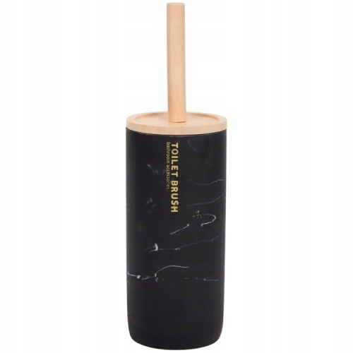 KUBEK NA SZCZOTECZKI DO ZĘBÓW WOLNOSTOJĄCY ESTETYKA MARMUR WYSOKI CZARNY