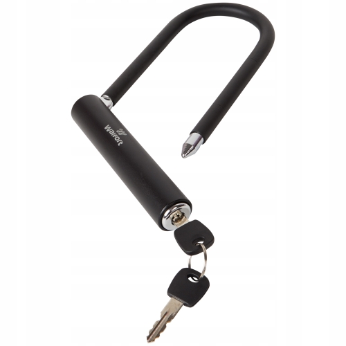 Zapięcie rowerowe Pancerny U-LOCK Walfort kłódka stal czarna 140 x 210 mm