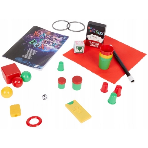 Zestaw dla małego Magika SZTUCZKI MAGICZNE TRIKI BOX 20 GRA DLA DZIECI 7+