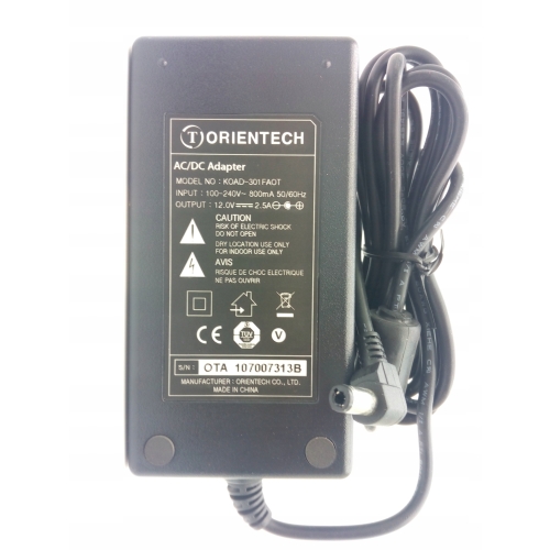 Oryginalny ZASILACZ POLSAT BOX CANAL+ HUMAX KOAD-301FAOT ORIENTECH 12V 2,5A