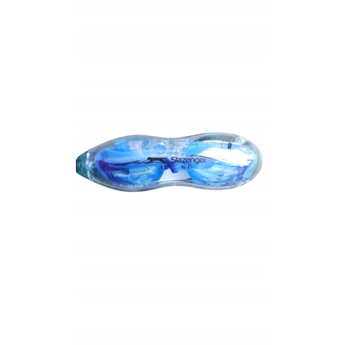 Okulary pływackie SLAZENGER UV ANTIFOG ETUI NIEBIESKIE chronią przed UVA 94
