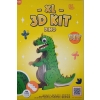 FIGURKA ZRÓB TO SAM SKLEJ POMALUJ KARTON XL 3D KIT KIDS KINGDOM DIY DINO