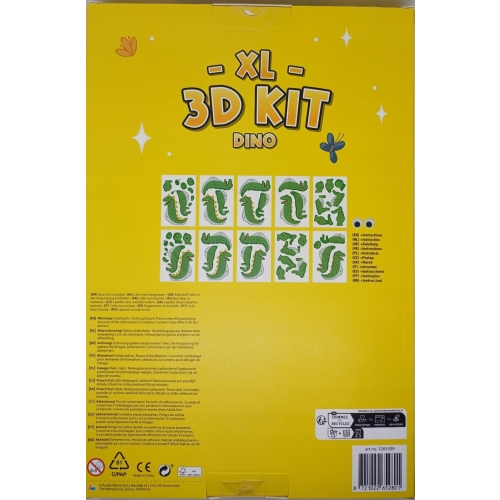 FIGURKA ZRÓB TO SAM SKLEJ POMALUJ KARTON XL 3D KIT KIDS KINGDOM DIY DINO