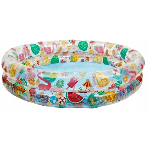 BASEN dla dzieci basenik dmuchany okrągły mocny 122 x 25 cm INTEX pcv