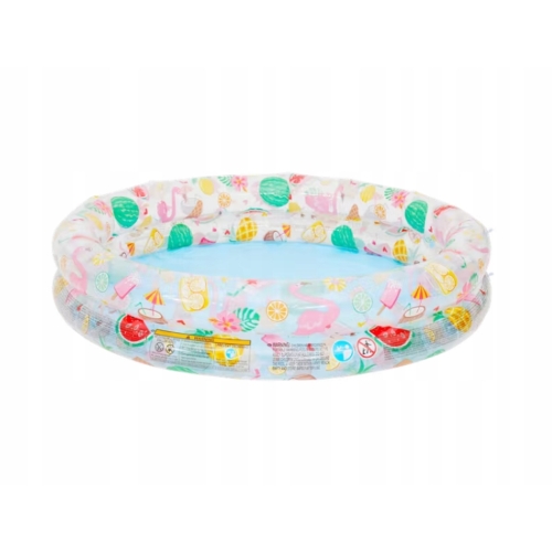 BASEN dla dzieci basenik dmuchany okrągły mocny 122 x 25 cm INTEX pcv