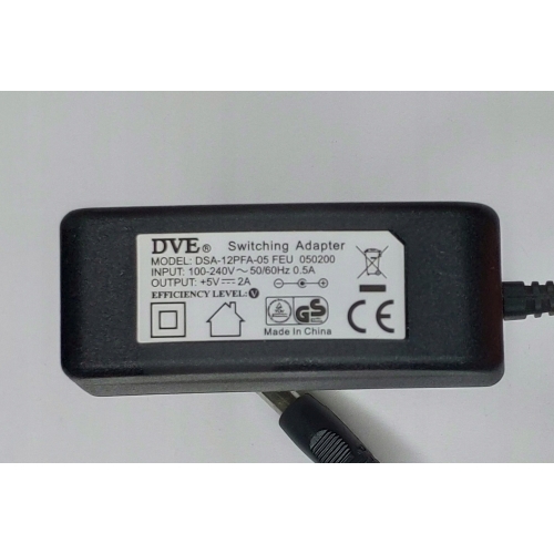 ORYGINALNY ZASILACZ VECTRA CANAL+ POLSAT DVE FEU 050200 DSA-12PFA-05 5V 2A