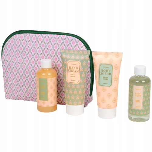 Zestawy upominkowy prezentowy SPA z kosmetyczką żel peeling pianka krem