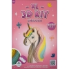 FIGURKA ZRÓB TO SAM SKLEJ POMALUJ KARTON XL 3D KIT KIDS KINGDOM DIY UNICORN