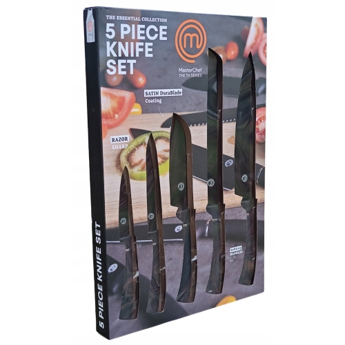 Zestaw noży kuchennych Razor Sharp Satin DuraBlad SoftGrip MasterChef 5 szt