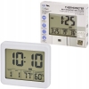 Termometr Higrometr Zegar 3w1 uchwyt magnetyczny Big wyświetlacz LCD BIAŁY