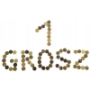 Mosiężne Monety 1 grosz obiegowy grosik mix roczników 1 kg MN59