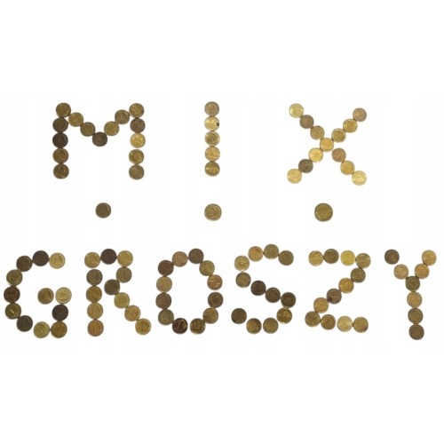 Mosiężne Monety 1 2 5 grosz obiegowy grosik mix roczników 1 kg MN59