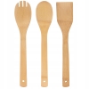 3 BAMBUSOWE EKOLOGICZNE ŁOPATKI ŁYŻKA ŁOPATKA WIDELEC PRZYBORY KUCHENNE 60