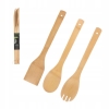 3 BAMBUSOWE EKOLOGICZNE ŁOPATKI ŁYŻKA ŁOPATKA WIDELEC PRZYBORY KUCHENNE 60