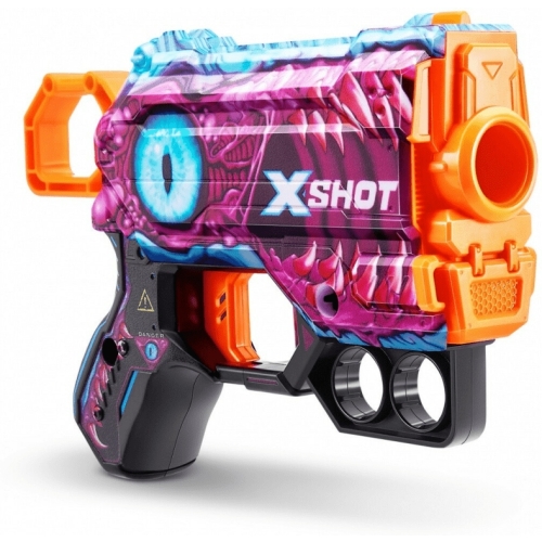 Pistolet na Strzałki Wyrzutnia Zuru X-shot SKINS MENACE 8 strzałek OKO DINO